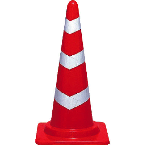 UNIT Scotch Cone 700mmH Đỏ (có băng phản quang) Polyethylene 385-07 ĐƠN VỊ