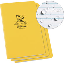 Load image into gallery viewer, RITR 4 5/8X7 Staple Notebook (Set of 3) Journal Yellow 391FX RITR
