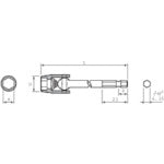 Tải hình ảnh vào trình xem thư viện, Ổ cắm điều khiển đa năng NAC Ổ cắm 6,35 x Chiều rộng trên căn hộ 8 mm x 100 L 3BU0810 NAC
