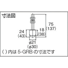 画像をギャラリービューアに読み込む, ダイケン　３号ドアハンガー用ボルトタイプガイドローラ　  3GRB  DAIKEN
