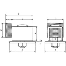 画像をギャラリービューアに読み込む, ヤボシ　パッド付戸当Ｓ（シングル）（スチール製）　３号　  0009-00397  YABOSHI
