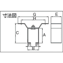 画像をギャラリービューアに読み込む, ダイケン　３号ステンレスドアハンガー用天井受一連　  3SOB  DAIKEN

