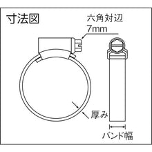 画像をギャラリービューアに読み込む, ＡＳＯＨ　ＯＲＢＩＴ　ホースクリップ　ＳＳ　５５〜７０　（１０個入）　  3-SS  ASOH
