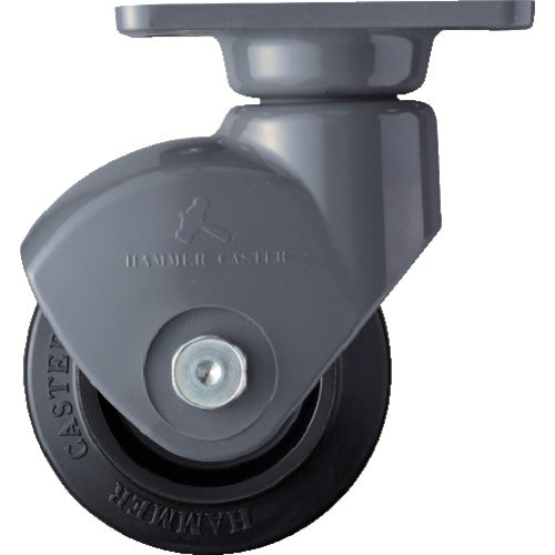 ハンマー　静音樹脂　Ｅ型自在　ゴムＢ車１００ｍｍ　  400P0S-FR100-E  HAMMER CASTER