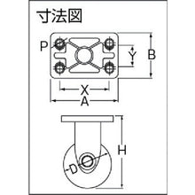 画像をギャラリービューアに読み込む, ハンマー　静音樹脂製キャスター　固定式ゴム車輪（ラジアルボールベアリング）１００ｍｍ　  400PSR-FR100  HAMMER CASTER

