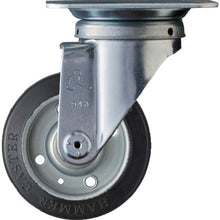 画像をギャラリービューアに読み込む, ハンマー　旋回式ゴム車輪　１００ｍｍ　  400S-R100  HAMMER CASTER
