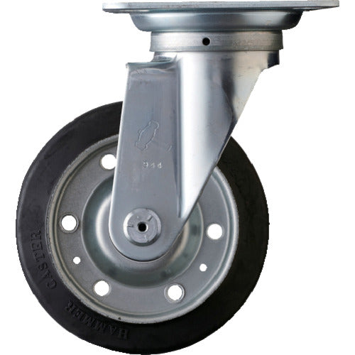 ハンマー　旋回式ゴムキャスター（ローラーベアリング）１５０ｍｍ　  400S-RB150  HAMMER CASTER