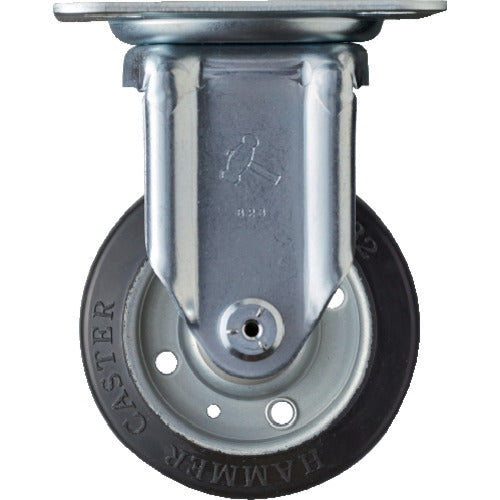ハンマー　固定式ゴムキャスター　１００ｍｍ　  400SRP-R100  HAMMER CASTER