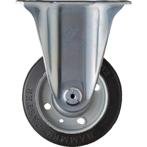 ハンマー　固定式ゴム車輪　１００ｍｍ　  400SR-R100  HAMMER CASTER
