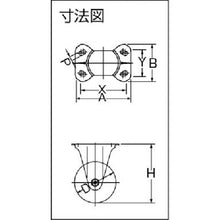 画像をギャラリービューアに読み込む, ハンマー　固定式ゴム車輪　１５０ｍｍ　  400SR-R150  HAMMER CASTER
