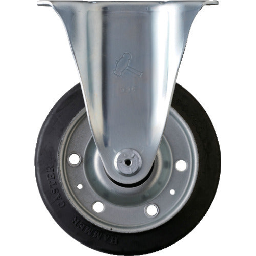 ハンマー　固定式ゴム車輪（ローラーベアリング）１５０ｍｍ　  400SR-RB150  HAMMER CASTER