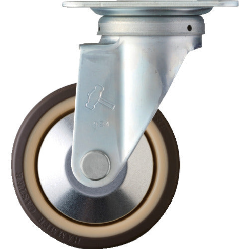 ハンマー　旋回式ウレタン車輪（ナイロンホイール・ラジアルボールベアリング）１２５ｍｍ　  400S-UB125  HAMMER CASTER