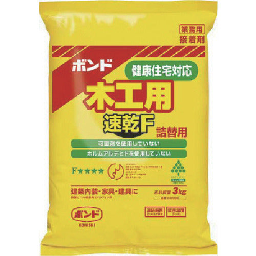 KONISHI Bond khô nhanh F dùng cho chế biến gỗ 3kg (túi nhựa) 40304 KONISHI