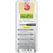 Tải hình ảnh vào trình xem thư viện, Pica Marker Refill cho bút chì SHARP kiến trúc “Dry” 10 miếng Màu vàng 4032 Pica Marker
