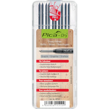 โหลดรูปภาพลงในโปรแกรมดูแกลเลอรี Pica Marker รีฟิลสำหรับดินสอ SHARP สถาปัตยกรรม "Dry" 10 ชิ้น Black 2H 4050 Pica Marker
