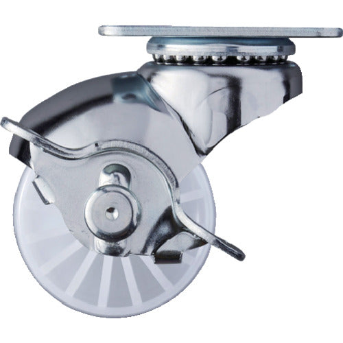 ハンマー　プレート式　旋回式ナイロン車輪　４０ｍｍ　ストッパー付　  40515P-N40  HAMMER CASTER