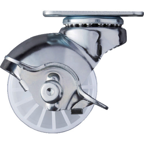 ハンマー　プレート式　旋回式ナイロン車輪　５０ｍｍ　ストッパー付　  40515P-N50  HAMMER CASTER