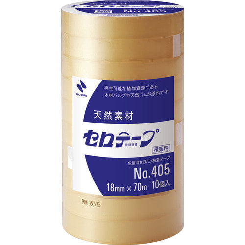 NICHIBAN Sellotape 405 18mm×70m Biomass Mark Certified Product 405-18X70 NICHIBAN