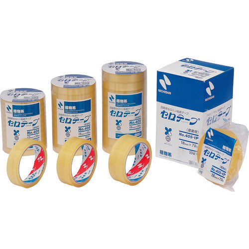 NICHIBAN Sellotape 405 36 มม. × 50 ม. ผลิตภัณฑ์ที่ผ่านการรับรองเครื่องหมายชีวมวล 405-36X50 NICHIBAN