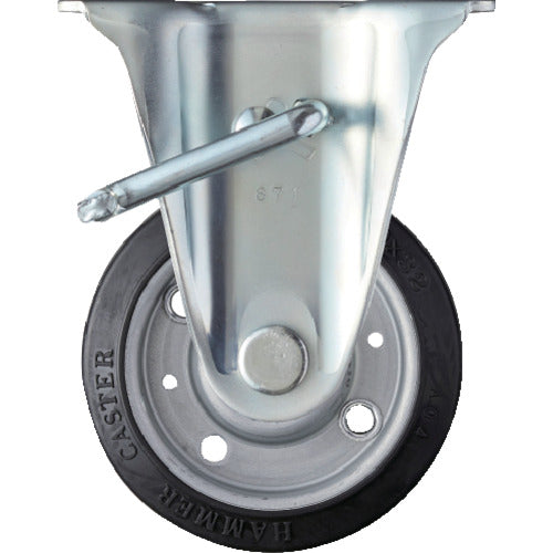 ハンマー　Ｊシリーズ　固定　ＳＰ付　ゴムＢ車１００ｍｍ　  413JR-RBB100  HAMMER CASTER