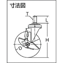 画像をギャラリービューアに読み込む, ハンマー　ねじ込みＳＰ付ナイロン車　  413SA-N150  HAMMER CASTER
