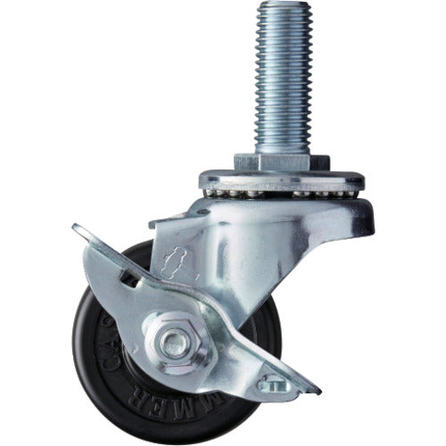 ハンマー　ねじ込み式　旋回式ゴム車輪　５０ｍｍ　ストッパー付　  413SA-RD50  HAMMER CASTER