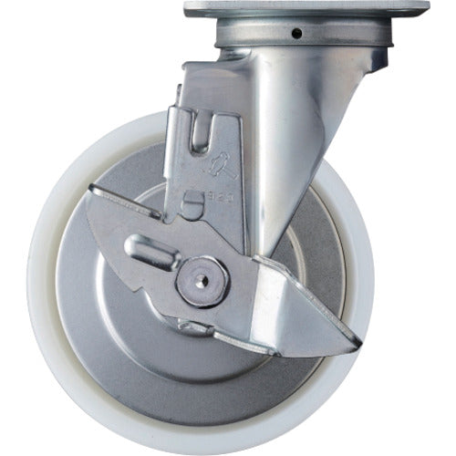 ハンマー　旋回式ナイロン車輪（ローラーベアリング）１５０ｍｍ　ストッパー付　  413S-NRB150  HAMMER CASTER