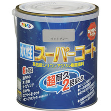 画像をギャラリービューアに読み込む, アサヒペン　水性スーパーコート　１．６Ｌ　ライトグレー　  415592  ASAHIPEN
