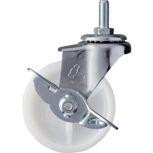 ハンマー　ねじ込み旋回式ナイロン車輪　６５ｍｍ　Ｗ３／８　ストッパー付　  415A-20N65  HAMMER CASTER
