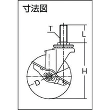 画像をギャラリービューアに読み込む, ハンマー　ねじ込みＳＰ付ウレタン車　  415EA-UR40  HAMMER CASTER
