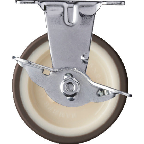ハンマー　Ｅシリーズ固定式ウレタン車輪（ナイロンホイール）７５ｍｍ　ＳＰ付　  415ER-UR75  HAMMER CASTER