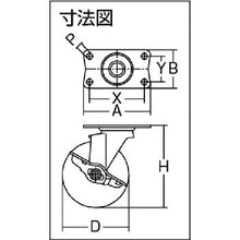 画像をギャラリービューアに読み込む, ハンマー　キャスター　  415E-UR40  HAMMER CASTER
