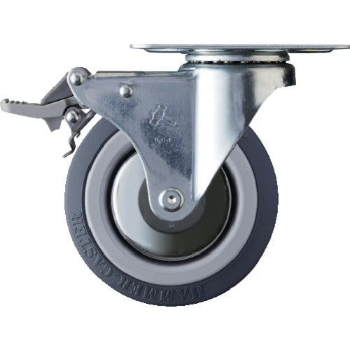 ハンマー　Ｍシリーズ　自在　ＳＰ付　ウレタン車　１００ｍｍ　トータルロック　  415M-KUB100  HAMMER CASTER