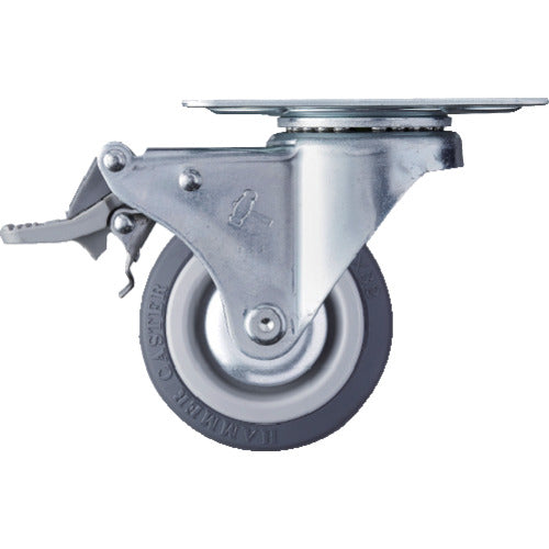 ハンマー　Ｍシリーズ　自在　ＳＰ付　ウレタン車　７５ｍｍ　トータルロック　  415M-KUB75  HAMMER CASTER