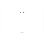 SATO Common Label 1 Plain White (Strong Viscosity) (1100 rolls) 419999011 SATO