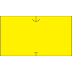 SATO Common Label 2 Yellow Solid (Strong Viscosity) (100 rolls) 419999021 SATO