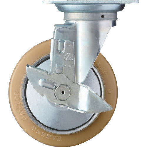 ハンマー　旋回式ウレタン車輪（ローラーベアリング）１５０ｍｍ　ストッパー付　  419S-URB150  HAMMER CASTER