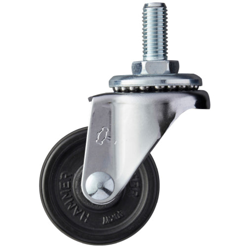 ハンマー　ねじ込み旋回式ゴム車輪　４０ｍｍ　Ｗ３／８　  420A-20R40  HAMMER CASTER