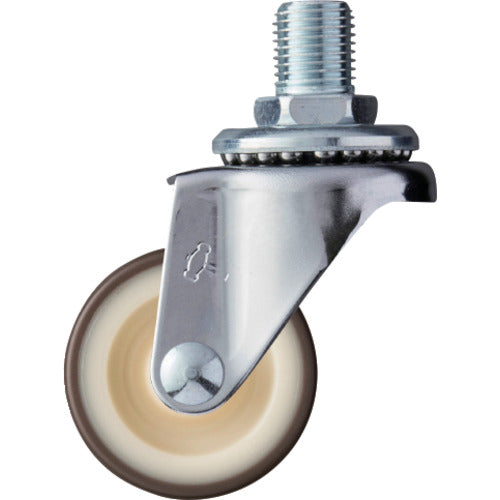 ハンマー　ねじ込み旋回式ウレタン車輪（ナイロンホイール）４０ｍｍ　Ｍ１２　  420A-3UR40  HAMMER CASTER