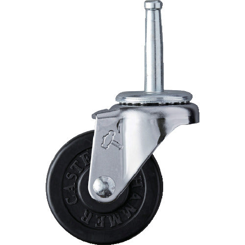 ハンマー　差込み旋回式ゴム車輪　５０ｍｍ　  420B-R50  HAMMER CASTER