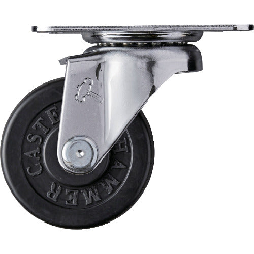 ハンマー　旋回式ゴム車輪　５０ｍｍ　  420E-R50  HAMMER CASTER