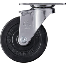 画像をギャラリービューアに読み込む, ハンマー　旋回式ゴム車輪　７５ｍｍ　  420E-R75  HAMMER CASTER
