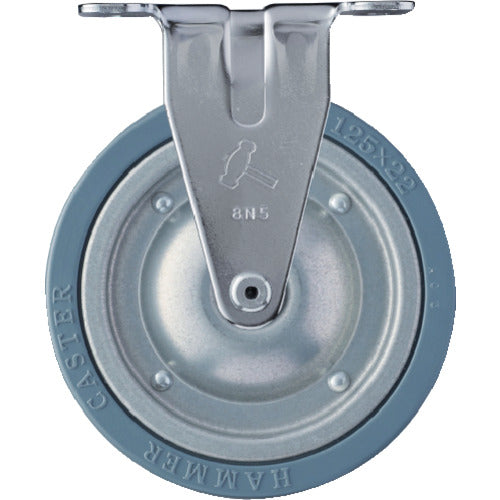 ハンマー　固定式ゴム車輪（スチールホイール）１２５ｍｍ　  420ER-PR125  HAMMER CASTER