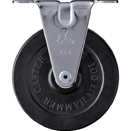 ハンマー　固定式ゴム車輪　１００ｍｍ　  420ER-R100  HAMMER CASTER