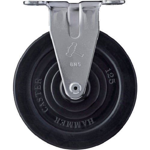 ハンマー　固定式ゴム車輪　１２５ｍｍ　  420ER-R125  HAMMER CASTER