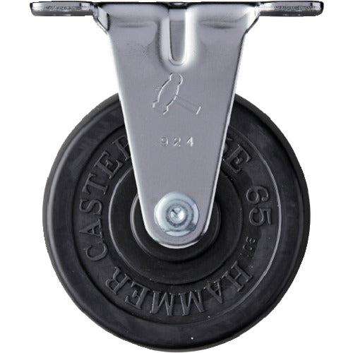 ハンマー　固定式ゴム車輪　６５ｍｍ　  420ER-R65  HAMMER CASTER