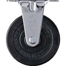 画像をギャラリービューアに読み込む, ハンマー　固定式ゴム車輪　７５ｍｍ　  420ER-R75  HAMMER CASTER
