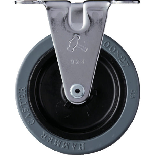 ハンマー　固定式ゴム車輪（ナイロンホイール）１００ｍｍ　  420ER-RN100  HAMMER CASTER
