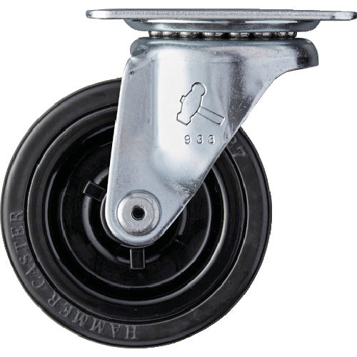 ハンマー　旋回式ゴム車輪　７５ｍｍ　  420G-R75  HAMMER CASTER