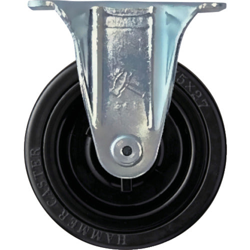 ハンマー　固定式ゴム車輪　７５ｍｍ　  420GRP-R75  HAMMER CASTER